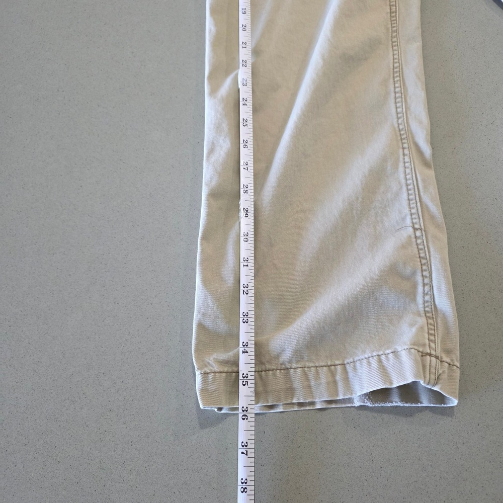 Lucky Brand 121 Heritage Slim Chino Pants Men 30x26 Tan Khaki Straight Leg Twill - Picture 7 of 12